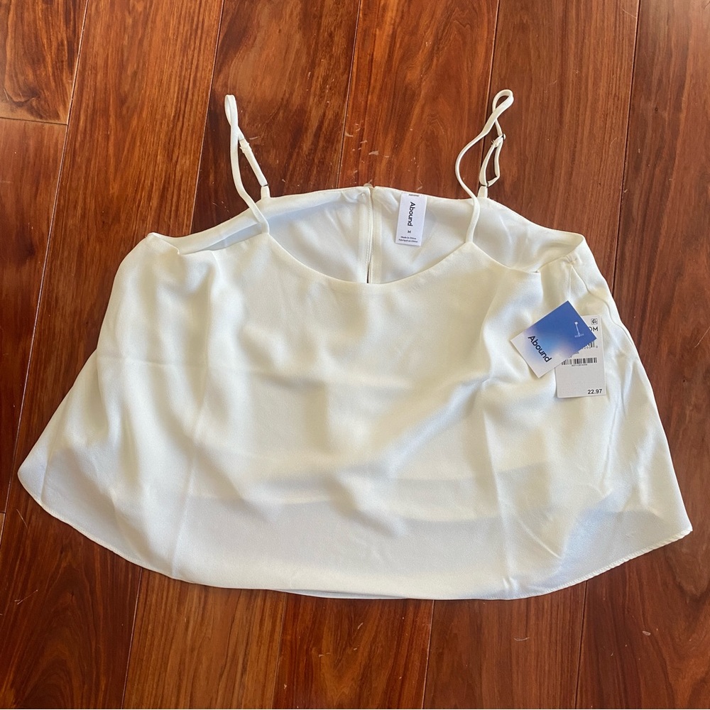 NWT Abound Swing Camisole, Cream White, Size Medium, Women